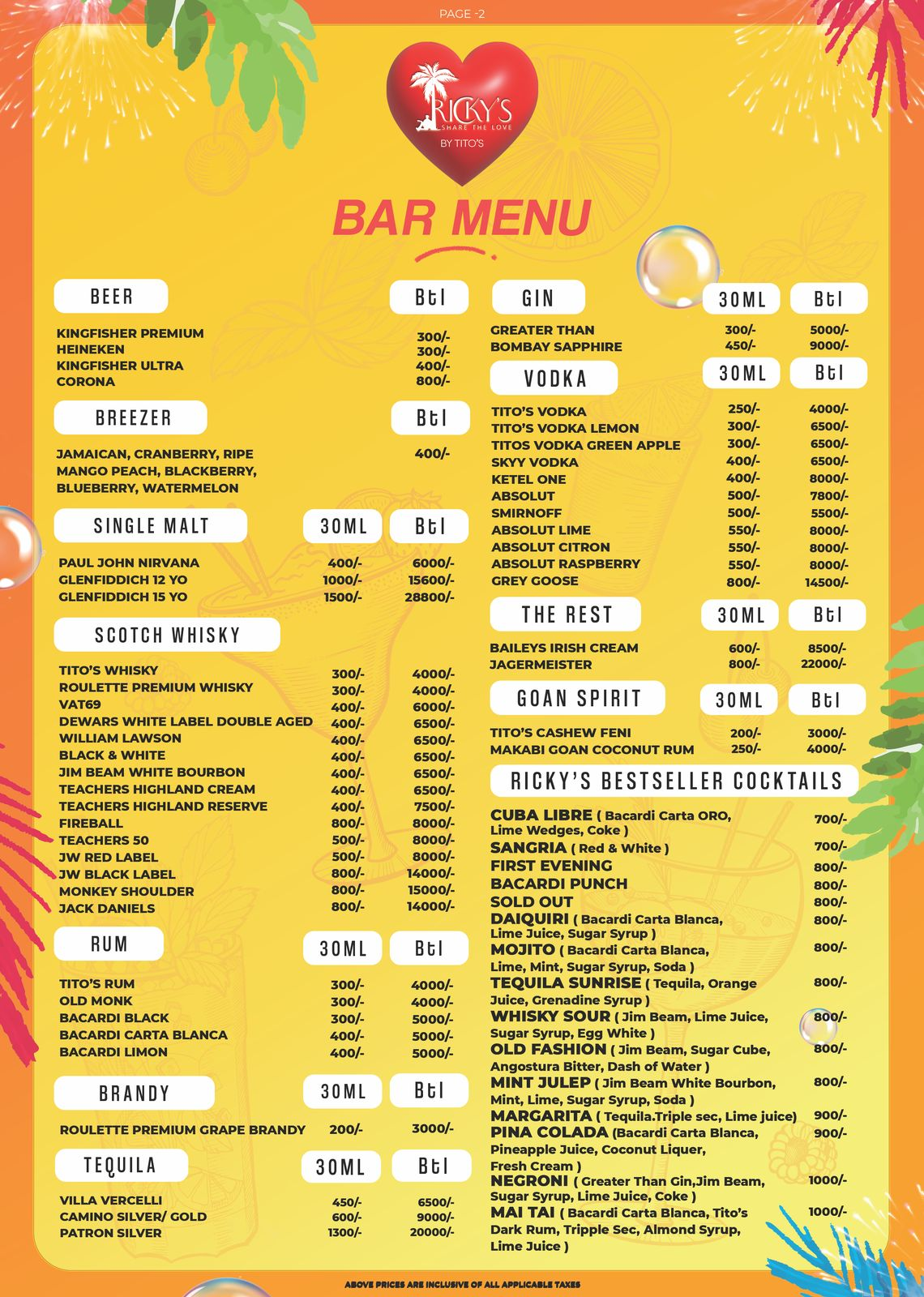 Food Menu