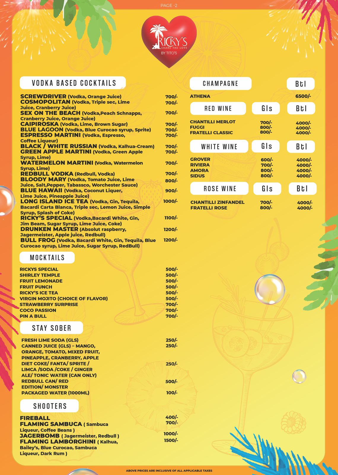 Food Menu